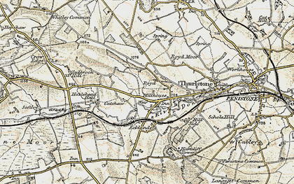 Old map of Millhouse Green in 1903