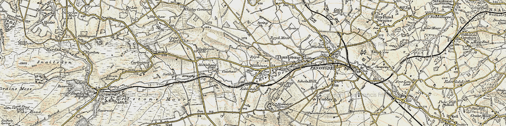 Old map of Millhouse Green in 1903