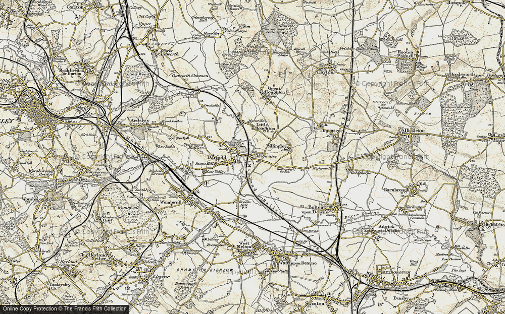 Old Map of Millhouses, 1903 in 1903