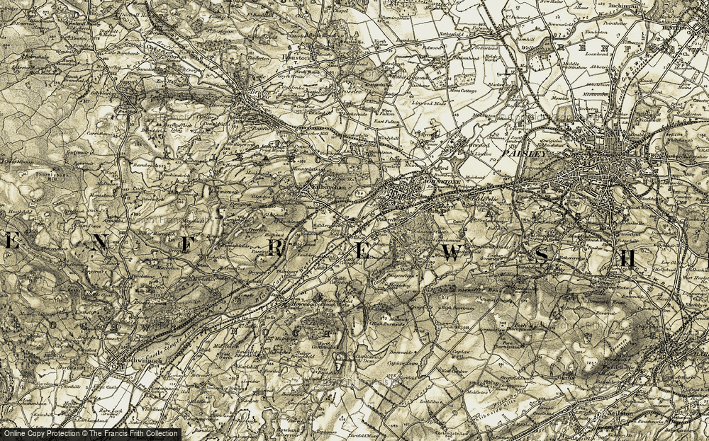 Old Map of Millikenpark, 1905-1906 in 1905-1906