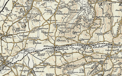 Old map of Millmoor in 1898-1900