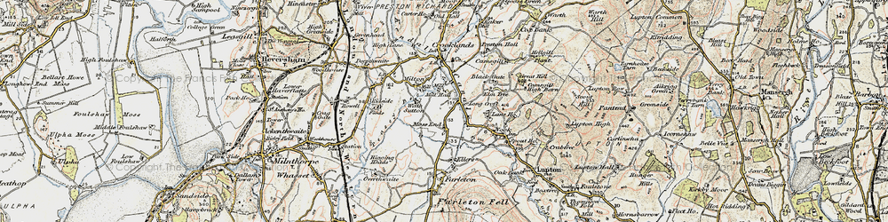 Old map of Millness in 1903-1904
