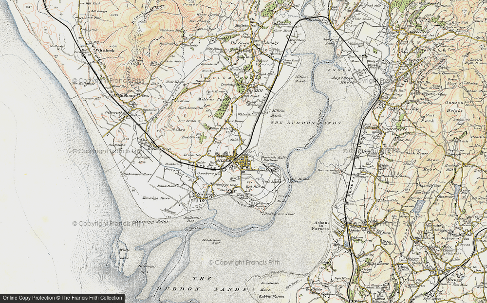 Old Map of Millom, 1903-1904 in 1903-1904