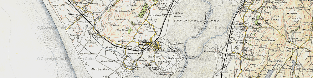 Old map of Millom in 1903-1904