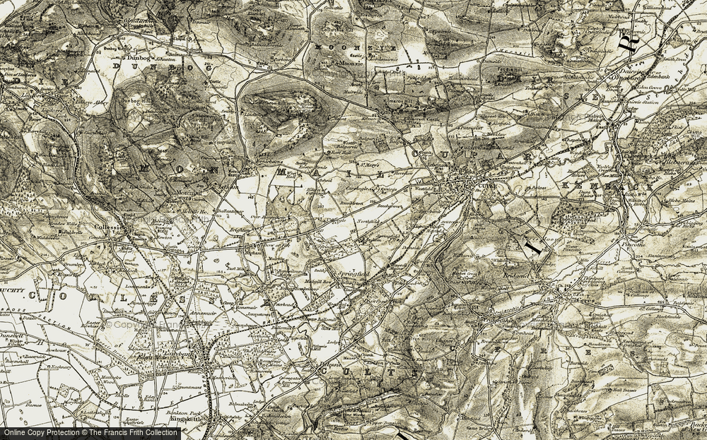 Old Map of Historic Map covering Westhall in 1906-1908