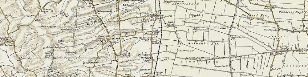 Old map of Millthorpe in 1902-1903