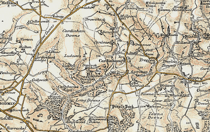 Old map of Lidcutt in 1900