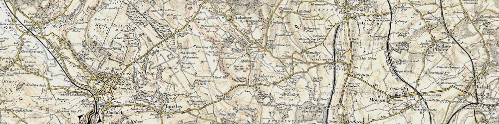 Old map of Milltown in 1902-1903
