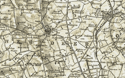 Old map of Bog of Artamford in 1909-1910