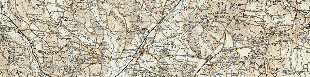 Old map of Millwey Rise in 1898-1899