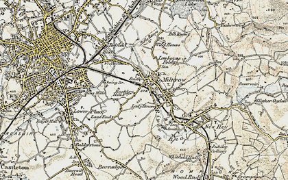 Old map of Milnrow in 1903