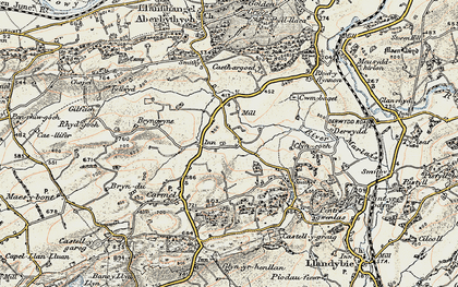 Old map of Milo in 1900-1901