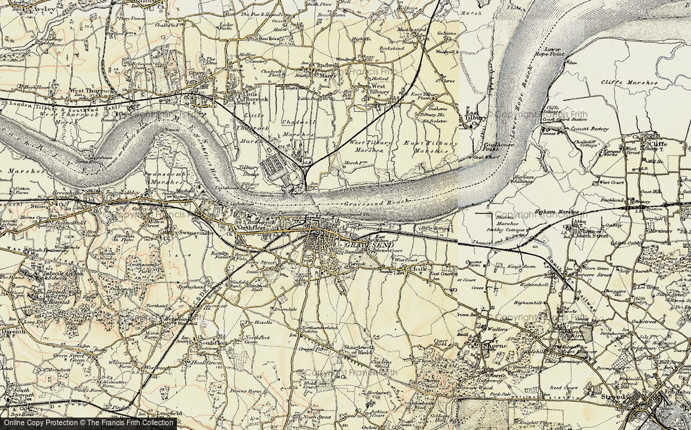 Old Map of Milton, 1897-1898 in 1897-1898