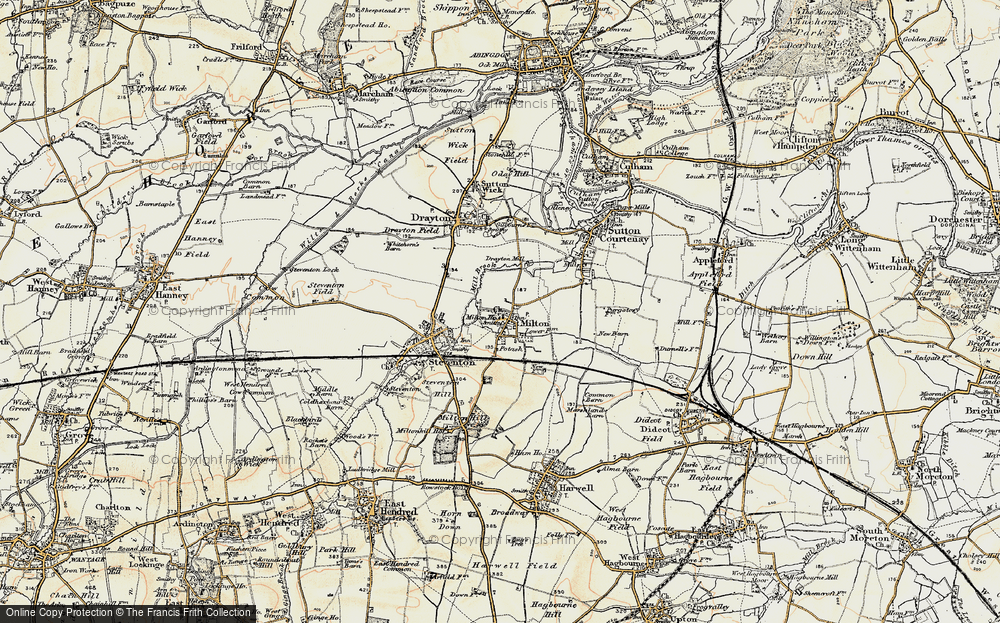 Old Map of Milton, 1897-1899 in 1897-1899