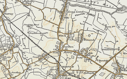 Old map of Milton in 1898-1900