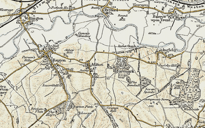 Old map of Milton in 1902-1903
