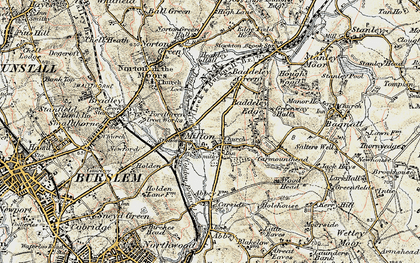 Old map of Milton in 1902