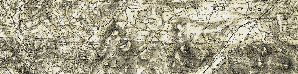Old map of Blairshinnoch Hill in 1904-1905