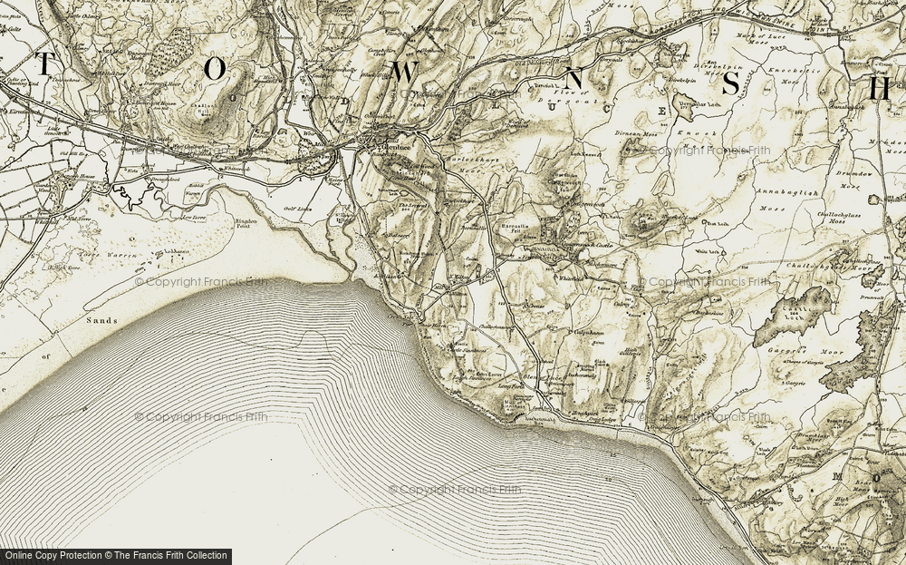 Old Map of Historic Map covering Kilfillan in 1905