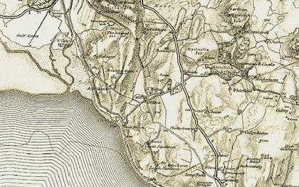 Old map of Barlockhart in 1905