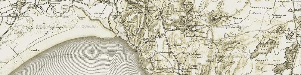 Old map of Barnsallie Fell in 1905