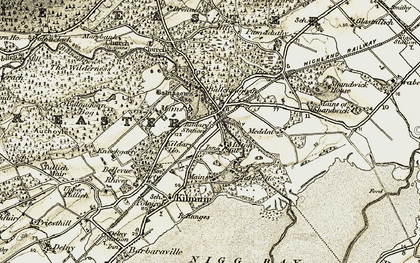 Old map of Milton in 1911-1912
