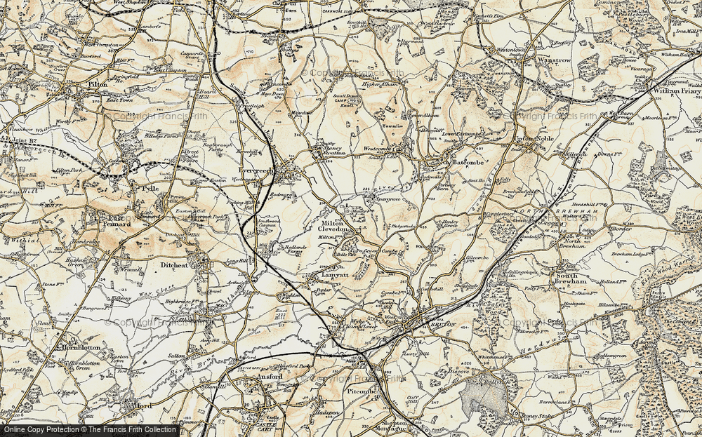 Old Map of Milton Clevedon, 1899 in 1899