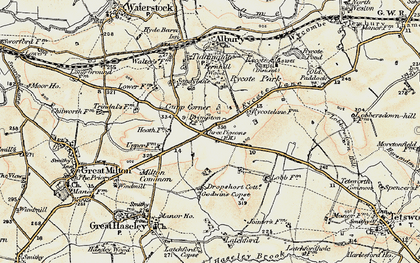 Old map of Milton Common in 1897-1899