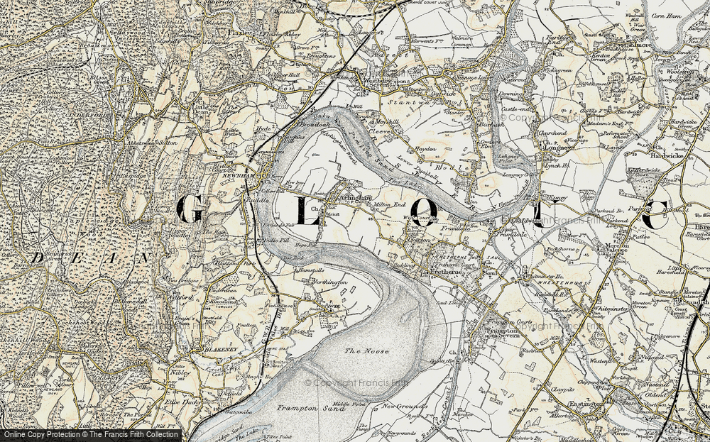 Old Map of Milton End, 1898-1900 in 1898-1900