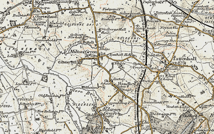 Old map of Milton Green in 1902-1903