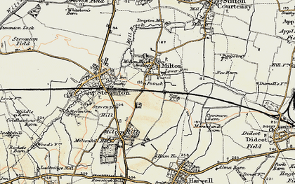 Old map of Milton Heights in 1897-1899