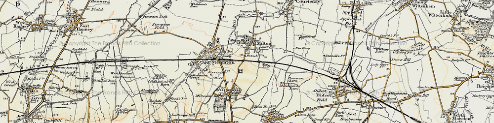 Old map of Milton Heights in 1897-1899