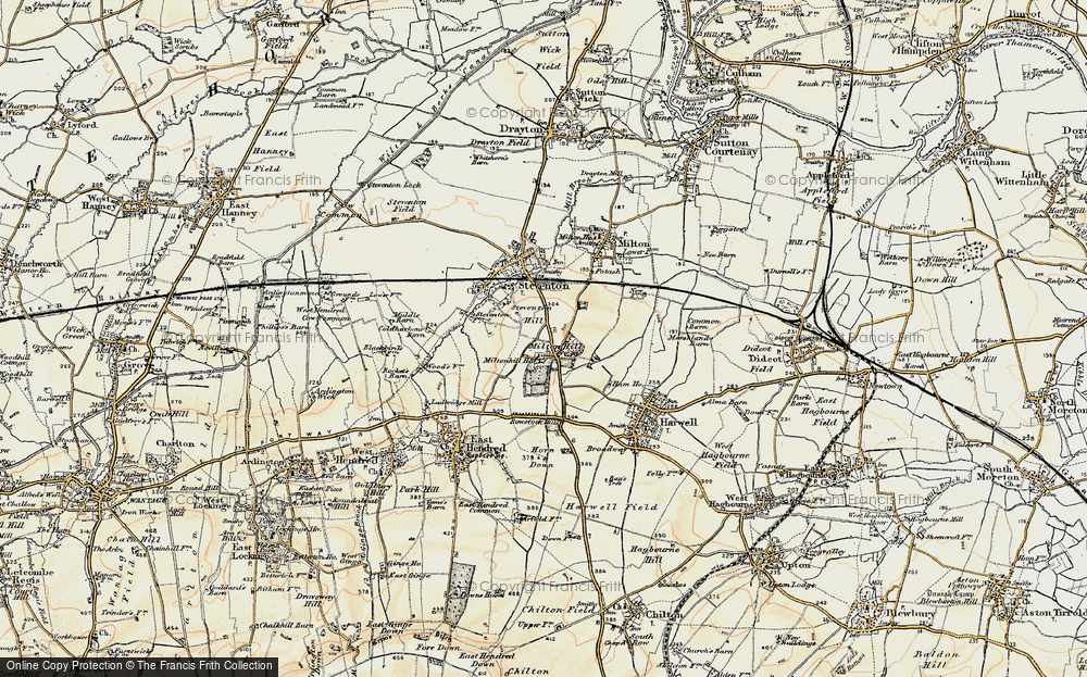 Old Map of Milton Hill, 1897-1899 in 1897-1899
