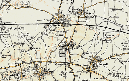 Old map of Milton Hill in 1897-1899