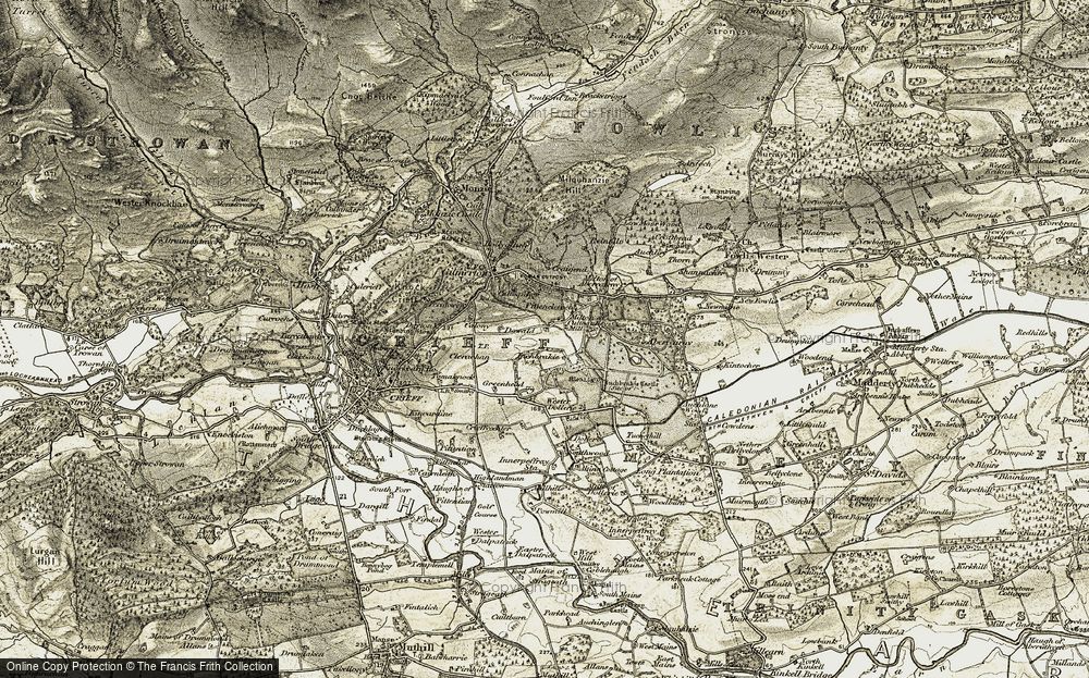 Old Map of Historic Map covering Belnollo in 1906-1907