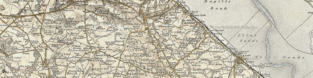 Old map of Milwr in 1902-1903