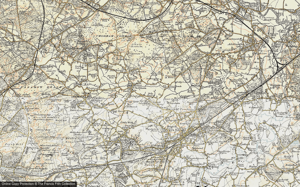 Old Map of Mimbridge, 1897-1909 in 1897-1909