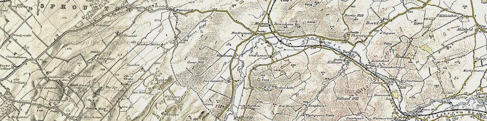 Old map of Bowmont Hill in 1901-1904