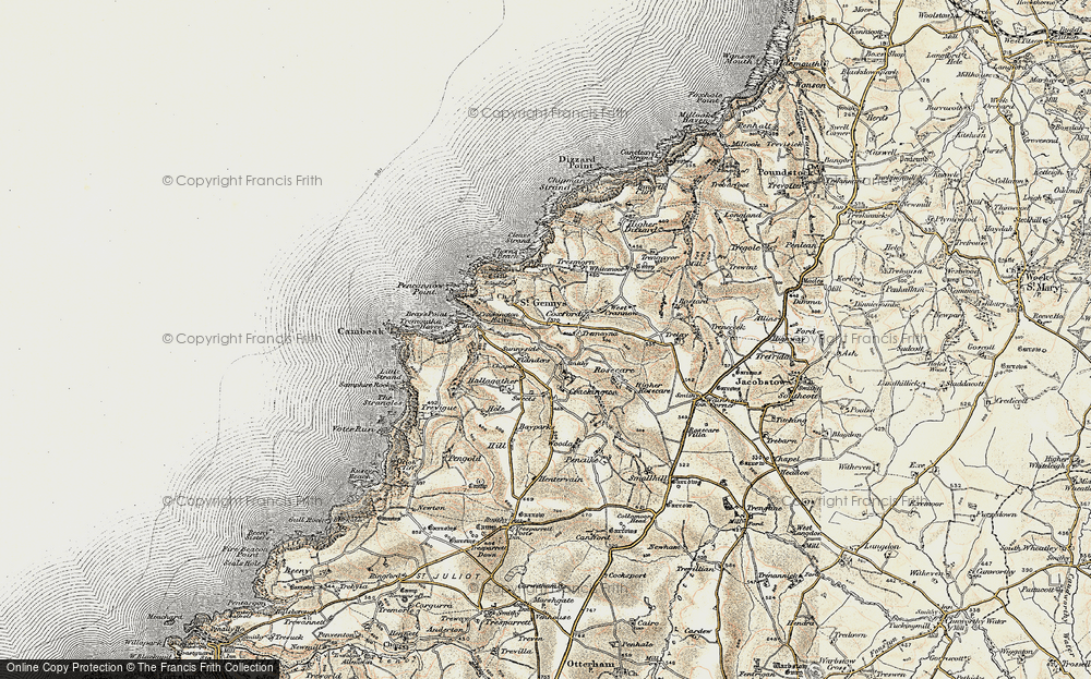Old Map of Mineshope, 1900 in 1900