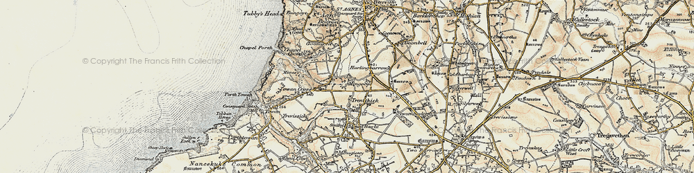 Old map of Mingoose in 1900