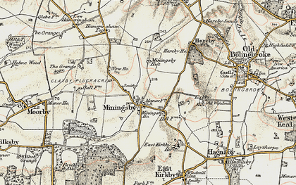 Old map of Miningsby in 1901-1903