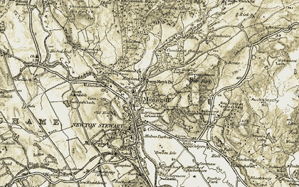 Old map of Whitehills in 1905