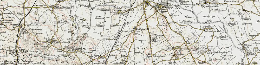 Old map of Minskip in 1903-1904