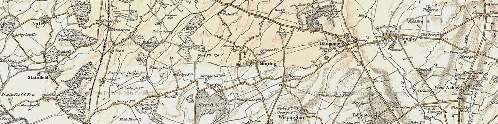 Old map of Minting in 1902-1903