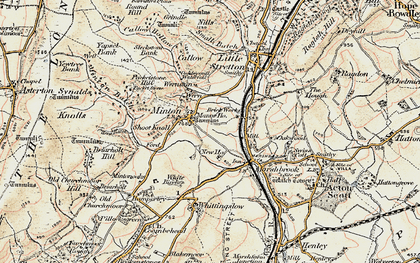 Old map of Oakwood in 1902-1903