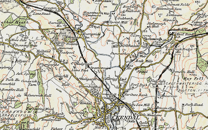 Old map of Mintsfeet in 1903-1904