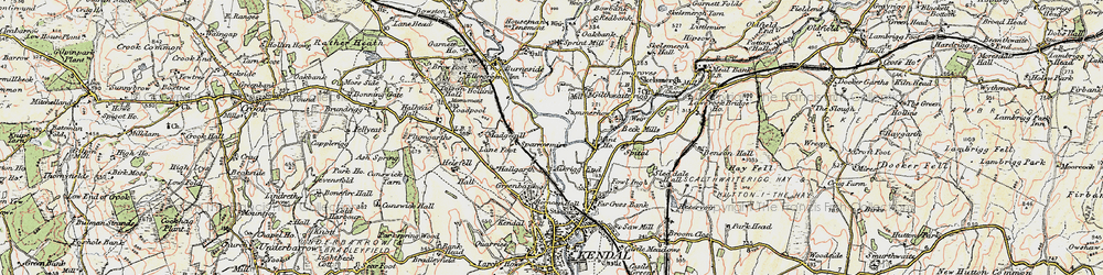 Old map of Mintsfeet in 1903-1904