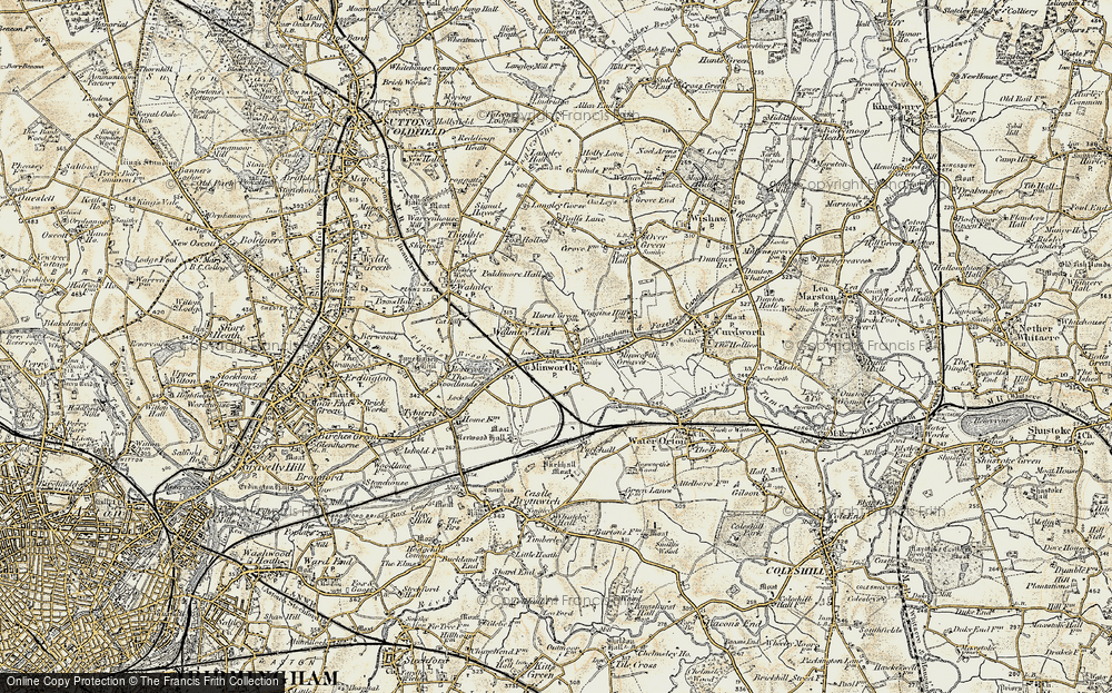 Old Map of Minworth, 1901-1902 in 1901-1902