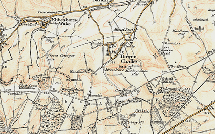 Old map of Misselfore in 1897-1909
