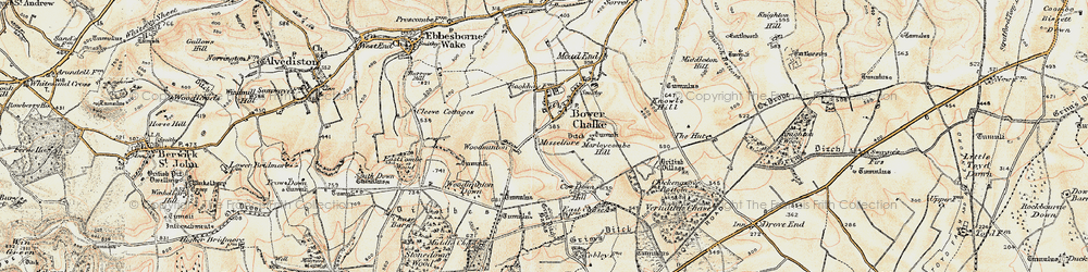 Old map of Misselfore in 1897-1909